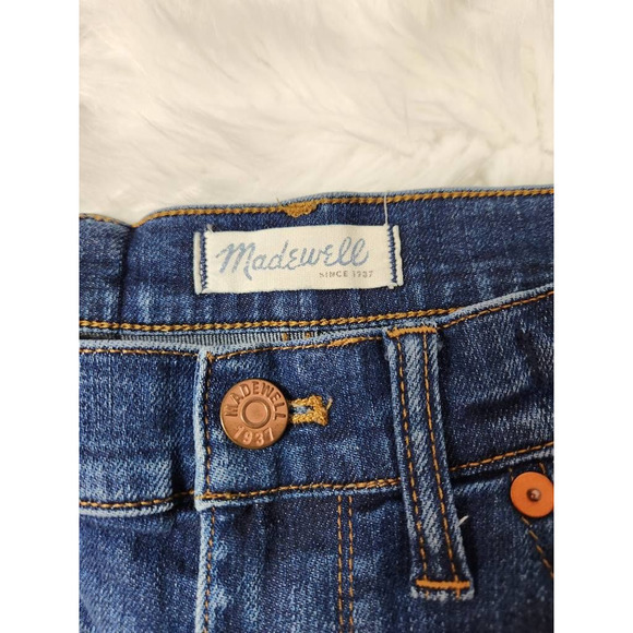 Madewell Womens Slim Skinny Jeans Blue Stretch Medium Wash Mid Rise Denim 28 - Picture 6 of 8